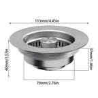 Upgrade 3-in-1 Kitchen Sink Drain Strainer