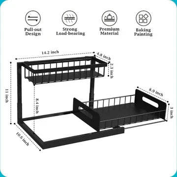 2-Tier Slide-Out Under-Sink Organizer