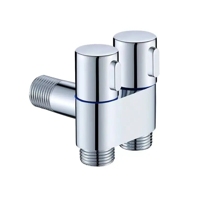Doppel-Kontrollventil aus Messing – Wasseranschluss in Mattschwarz