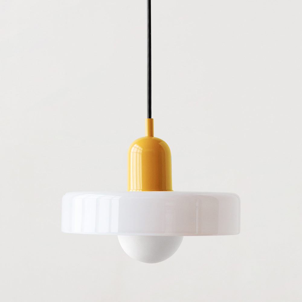 Bunte Pendelleuchte im Bauhaus-Stil - StiloGlas