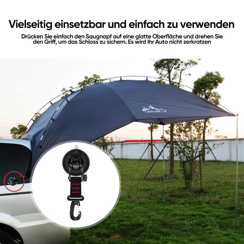 Robuster Vakuum-Saugknopf mit Haken