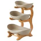 Three-tier fruit bowl