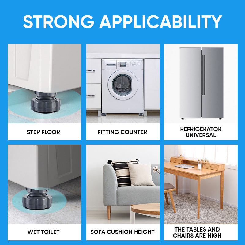 4-Piece Adjustable Washing Machine Support