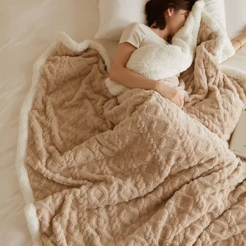 WarmWool Thick Lambswool Blanket