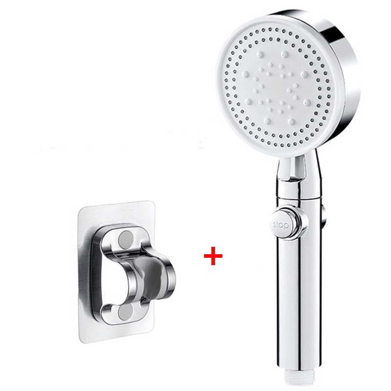 FlowControl Duschkopf mit 5 Einstellungen und Druckknopf