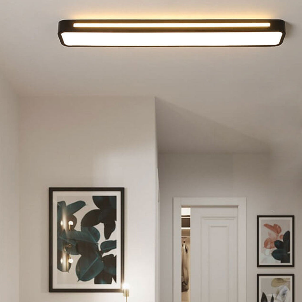 Deckenleuchte Acryl LED 48 cm flach für Flur Schlafzimmer modern