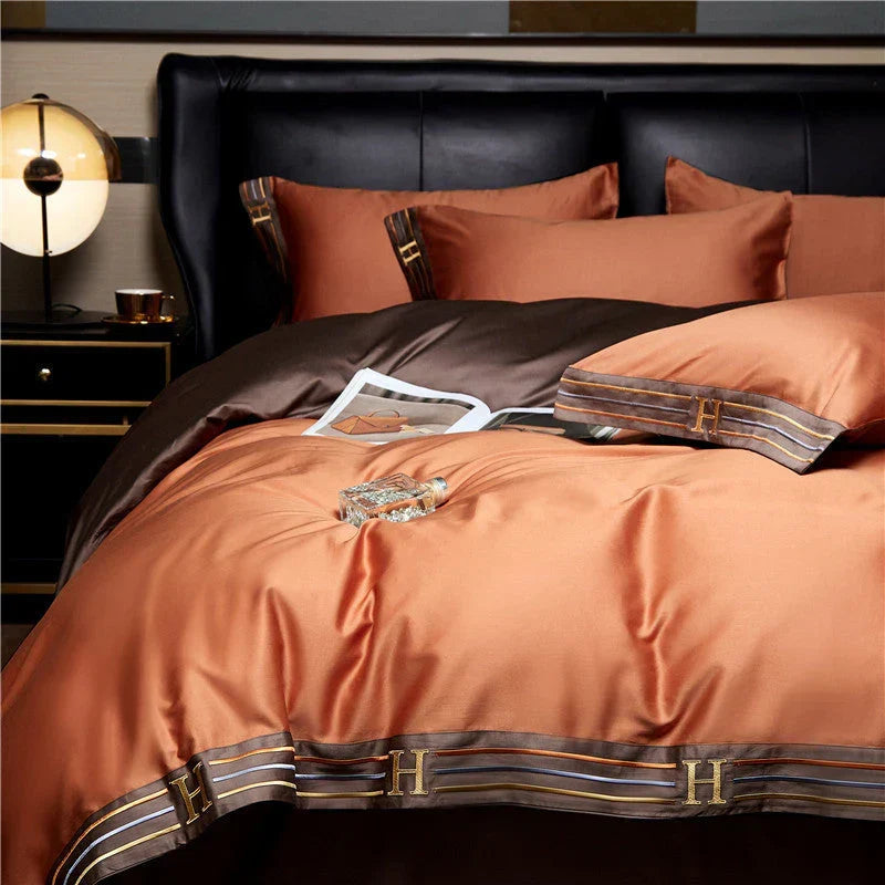 OpulenceSleep 4-Piece Satin Bedding Set