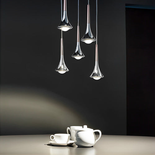 1-flammige Wassertropfen-LED-Pendelleuchte