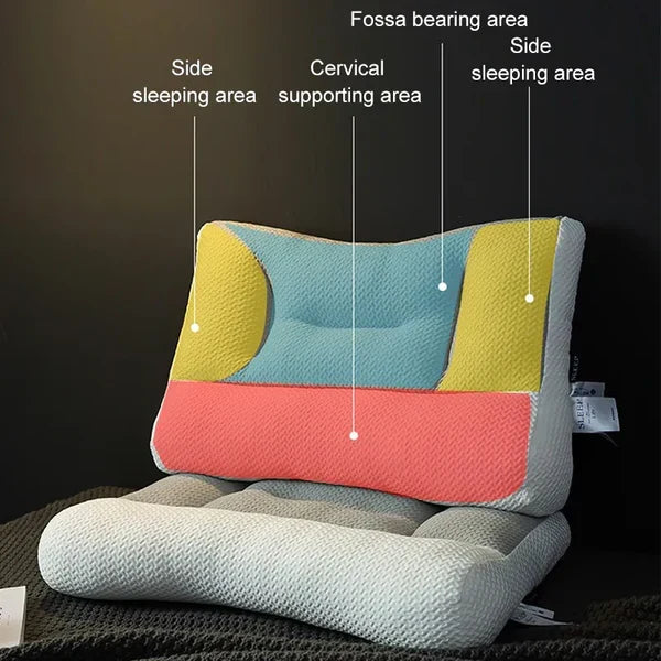 Ergonomic Orthopedic Neck Supporting Pillow – For Side and Back Sleepers