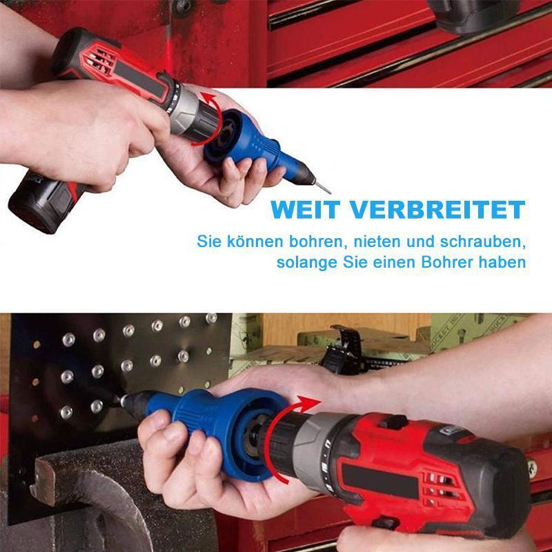 Abnehmbarer Nietpistolen-Bohreradapter