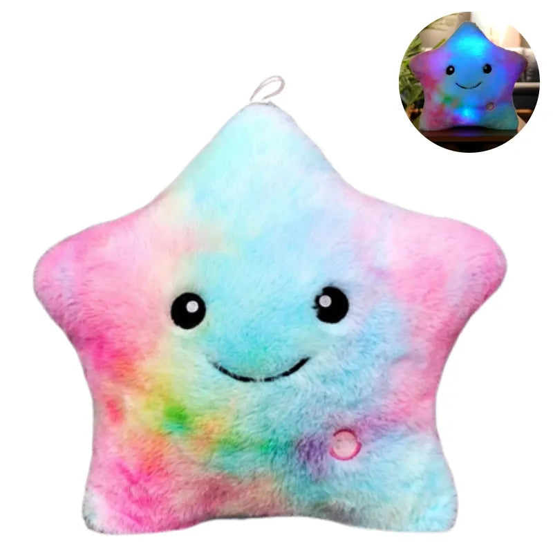 Bright LED Star Cuddly Pillow for Kids