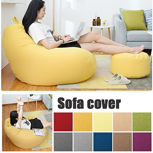 Luxuriöser Leinen-Sitzsack – Ergonomischer & stilvoller Komfort
