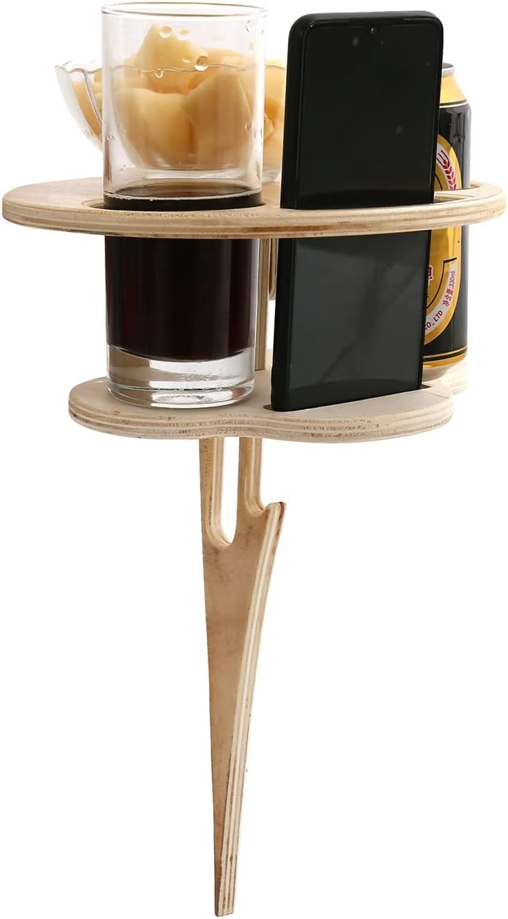 Double Portable Wine Table