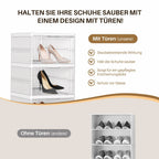 Stapelbare Schuhboxen, 6 Ebenen
