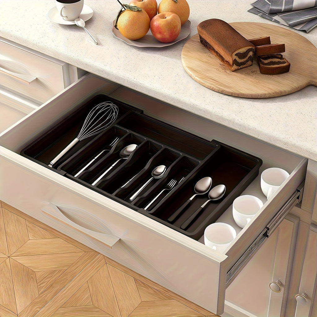 Ausziehbarer Besteckkasten 33–57 cm