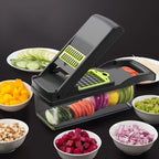16-in-1 Multifunctional Vegetable Cutter with Catch Container