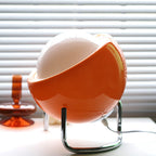 Bauhaus-Tischleuchte aus Glas im Retro-Stil
