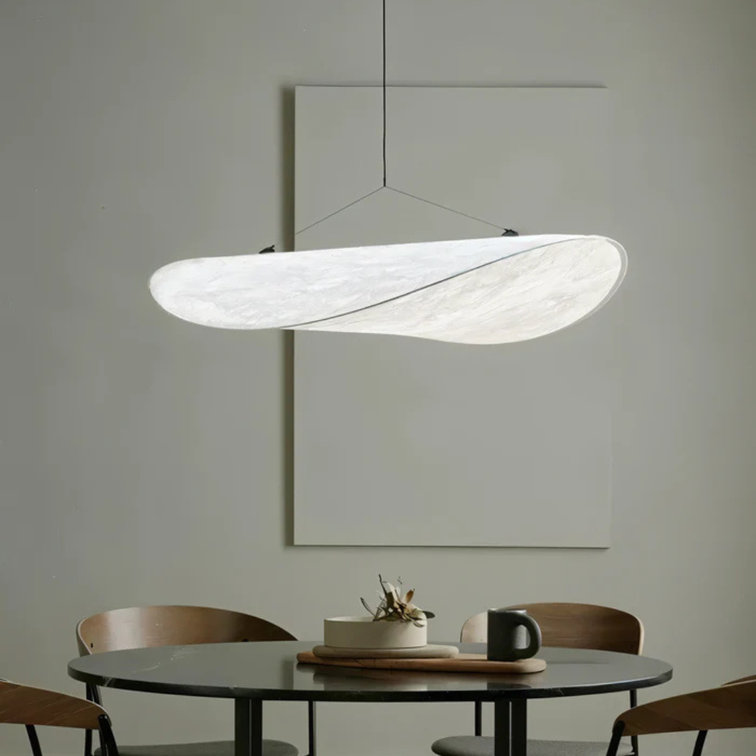 Natural Silk Hanging Lamp