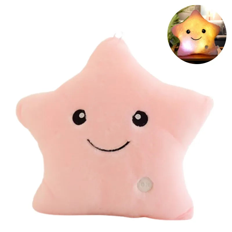 Bright LED Star Cuddly Pillow for Kids