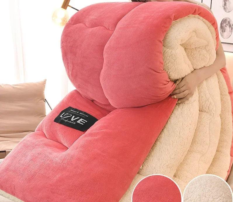 Premium Double-Layer Flannel Fleece Winter Blanket