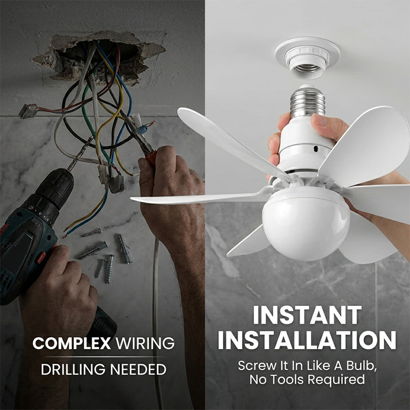Modern Low Profile Ceiling Fan Light