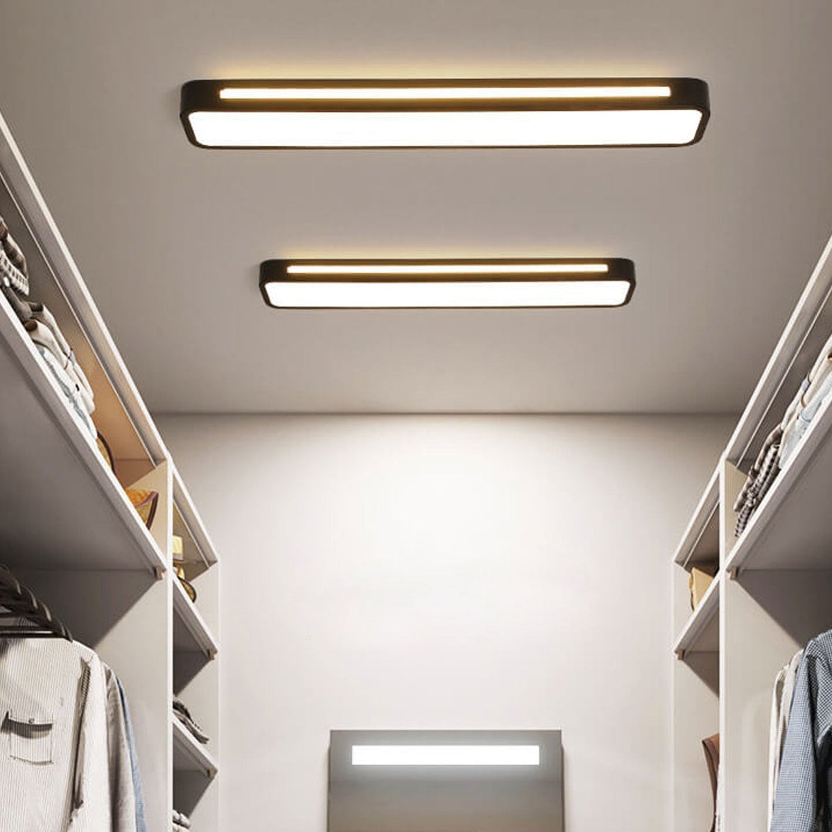 Deckenleuchte Acryl LED 48 cm flach für Flur Schlafzimmer modern