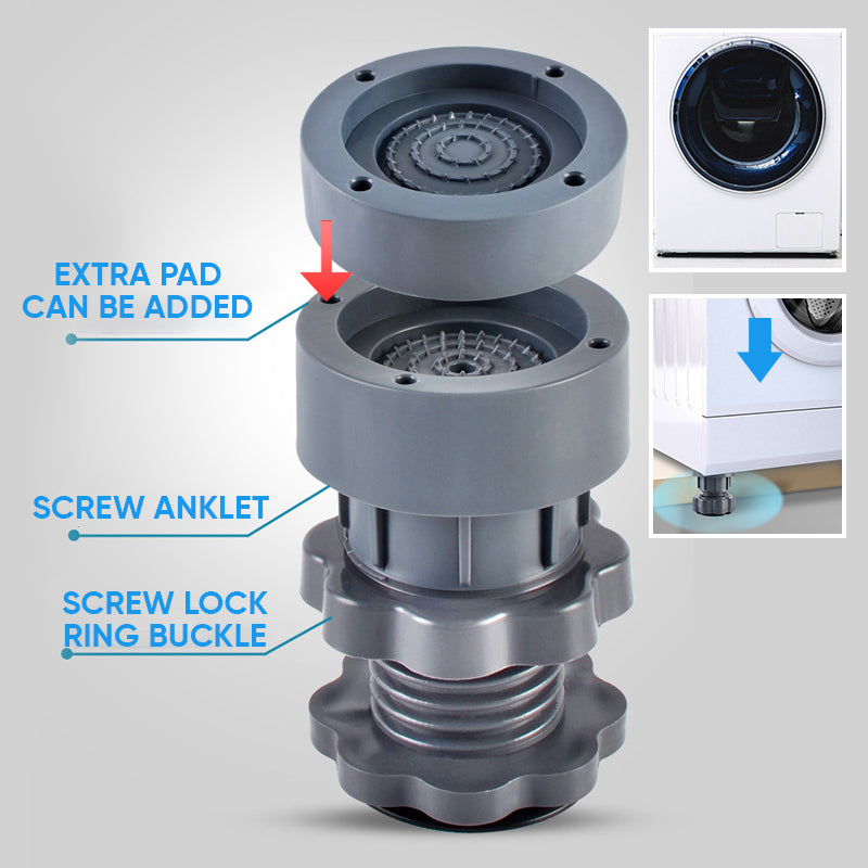4-Piece Adjustable Washing Machine Support