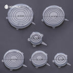 EcoLid - 6 wiederverwendbare Silikon-Stretchdeckel