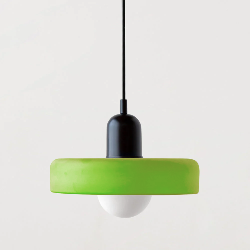 Bunte Pendelleuchte im Bauhaus-Stil - StiloGlas
