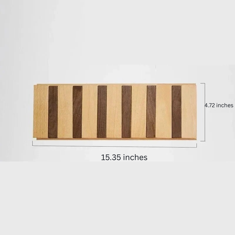 Wooden Wall-Mounted Coat Rack
