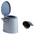 Moderne bodenstehende Kunststoff-Toilette