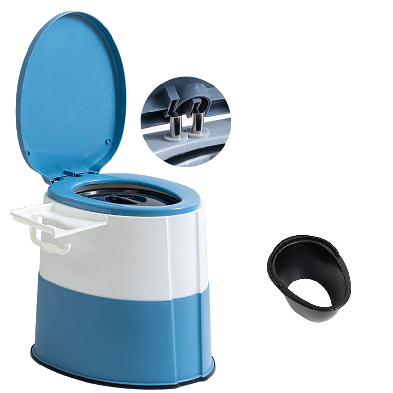 Moderne bodenstehende Kunststoff-Toilette