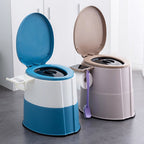 Moderne bodenstehende Kunststoff-Toilette