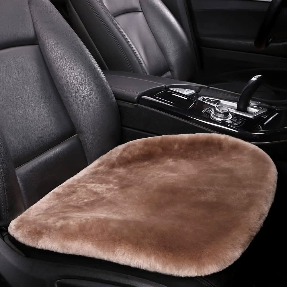 Sheepskin Seat Cushion – Warm Wool Car & Home Pad