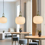 Design-Pendelleuchte in Kürbisform