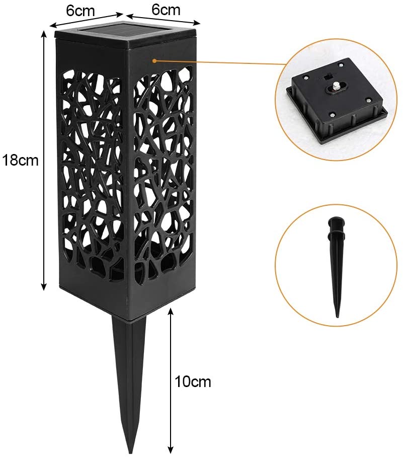 12X Solar LED-Wegeleuchten für den Garten