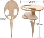 Double Portable Wine Table