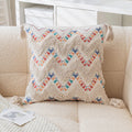 Boho Geometric Tufted Cushion Cover