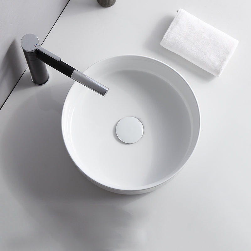 Modern Ceramic Round Vessel Sink