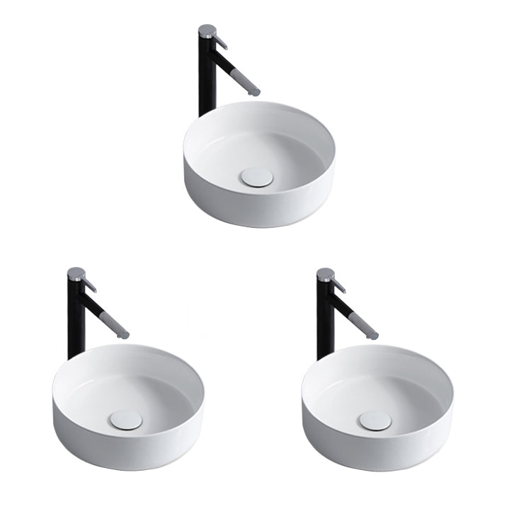 Modern Ceramic Round Vessel Sink