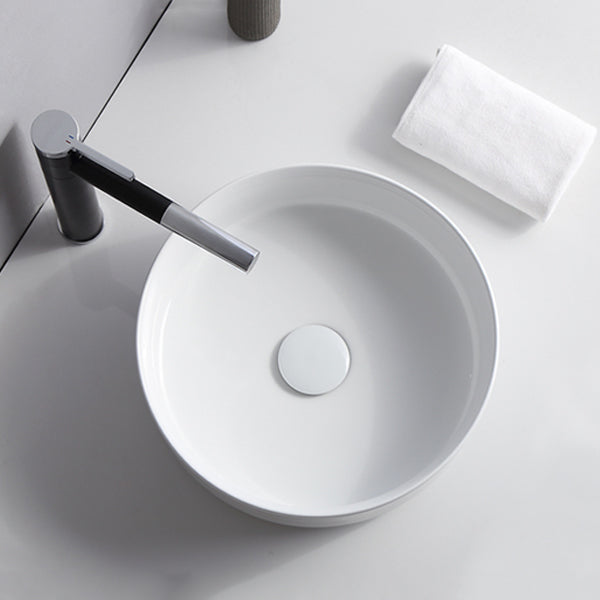 Modern Ceramic Round Vessel Sink