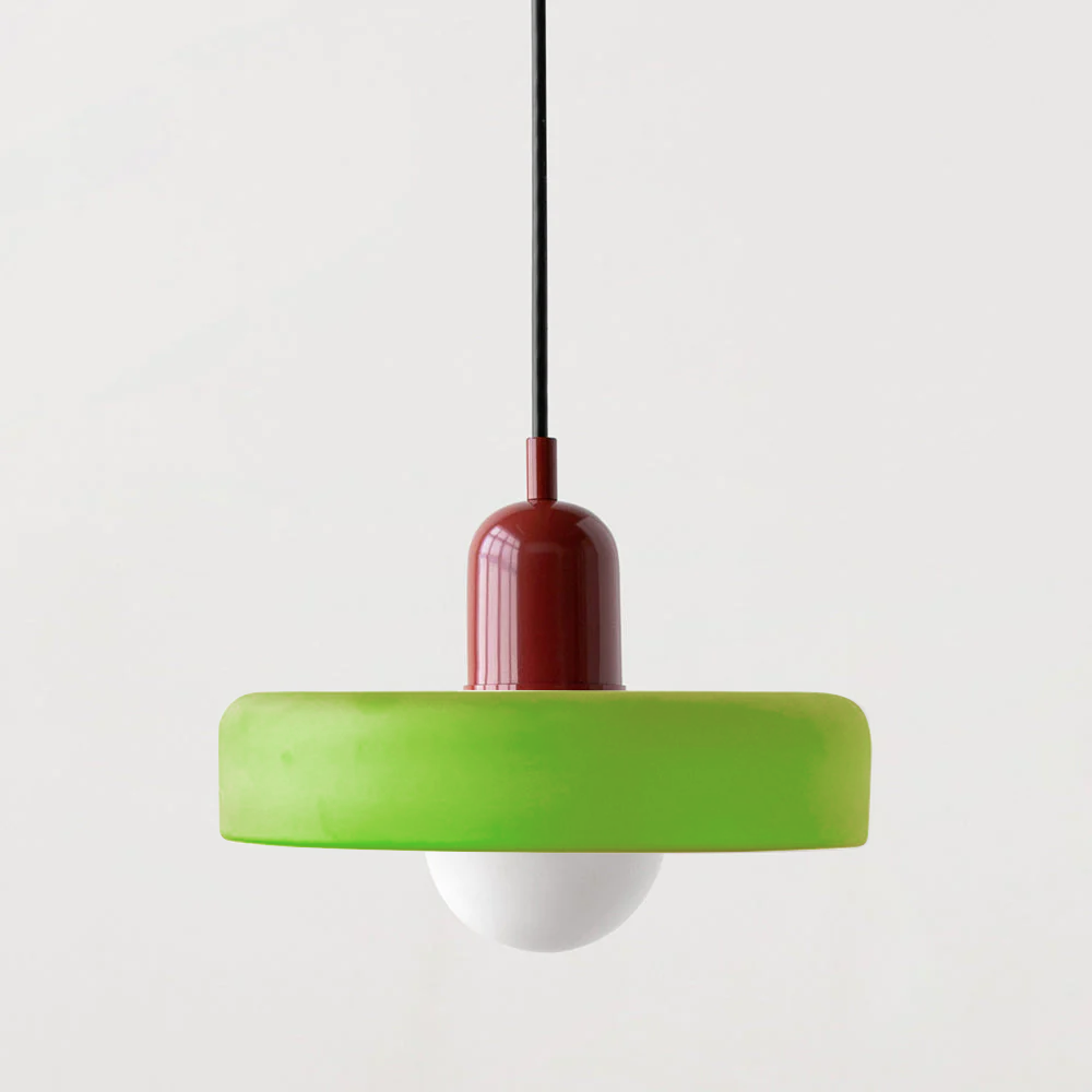 Bunte Pendelleuchte im Bauhaus-Stil - StiloGlas