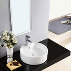 Contemporary Round Porcelain Sink