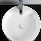 Contemporary Round Porcelain Sink