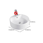Contemporary Round Porcelain Sink