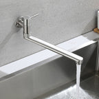 Stainless Steel Wall-Mounted Pot Filler
