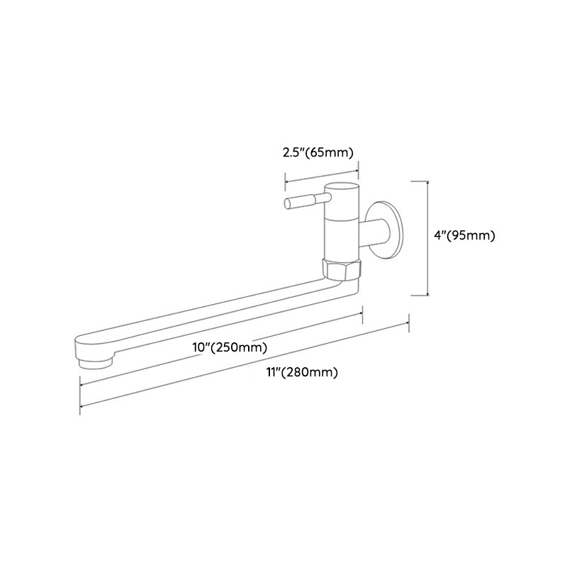 Stainless Steel Wall-Mounted Pot Filler