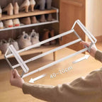 Under-shelf storage without drilling – adjustable 30–50 cm