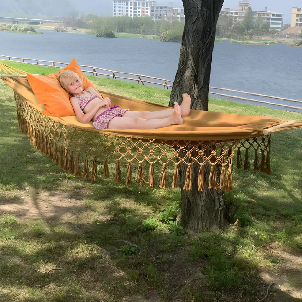Comfortable Boho Cotton Hammock