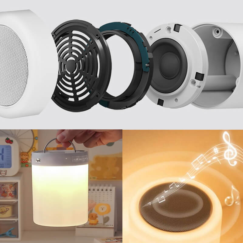 Bluetooth-Lautsprecher & Bunte LED-Tischleuchte